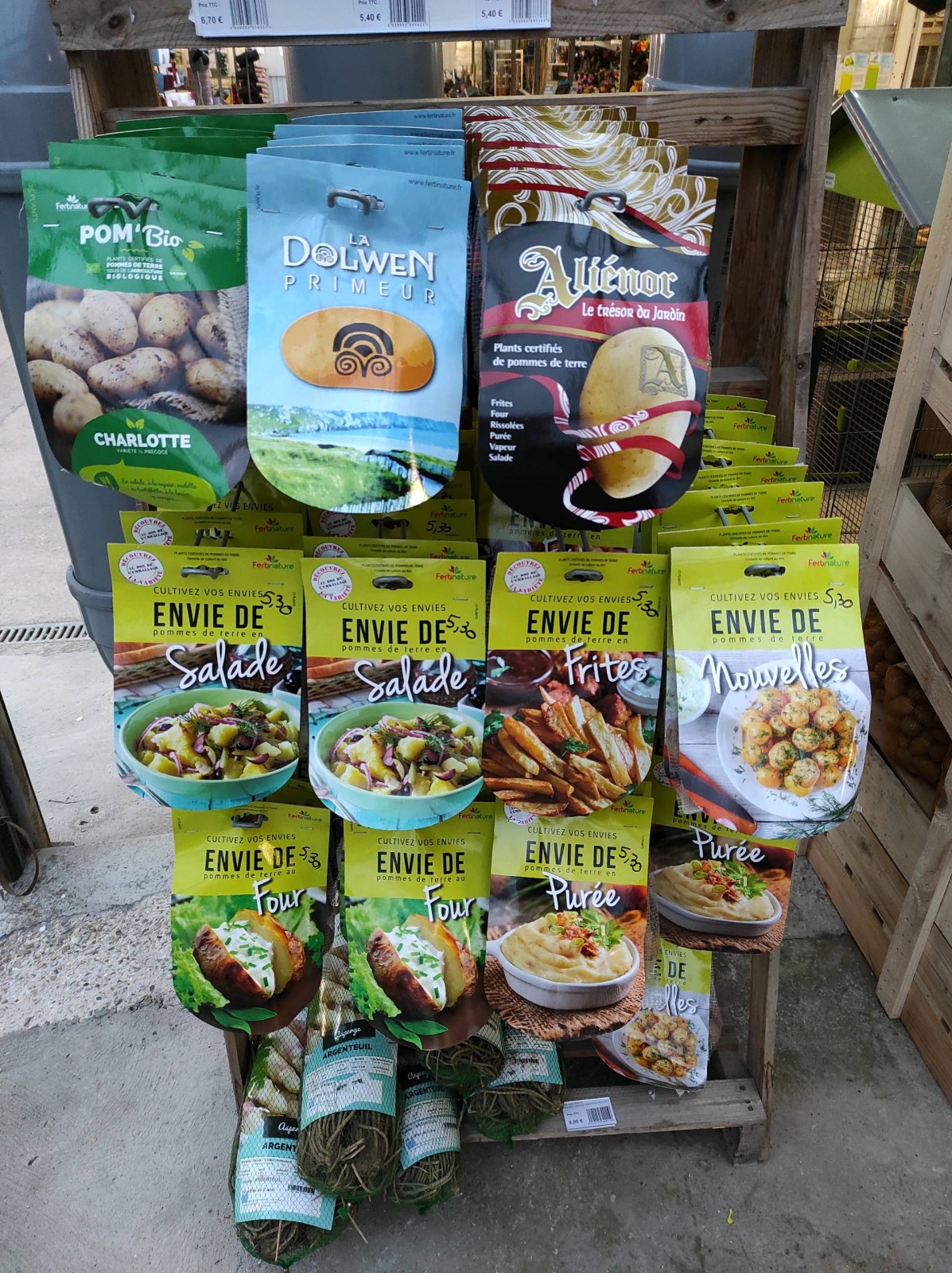 Vente de pommes de terre