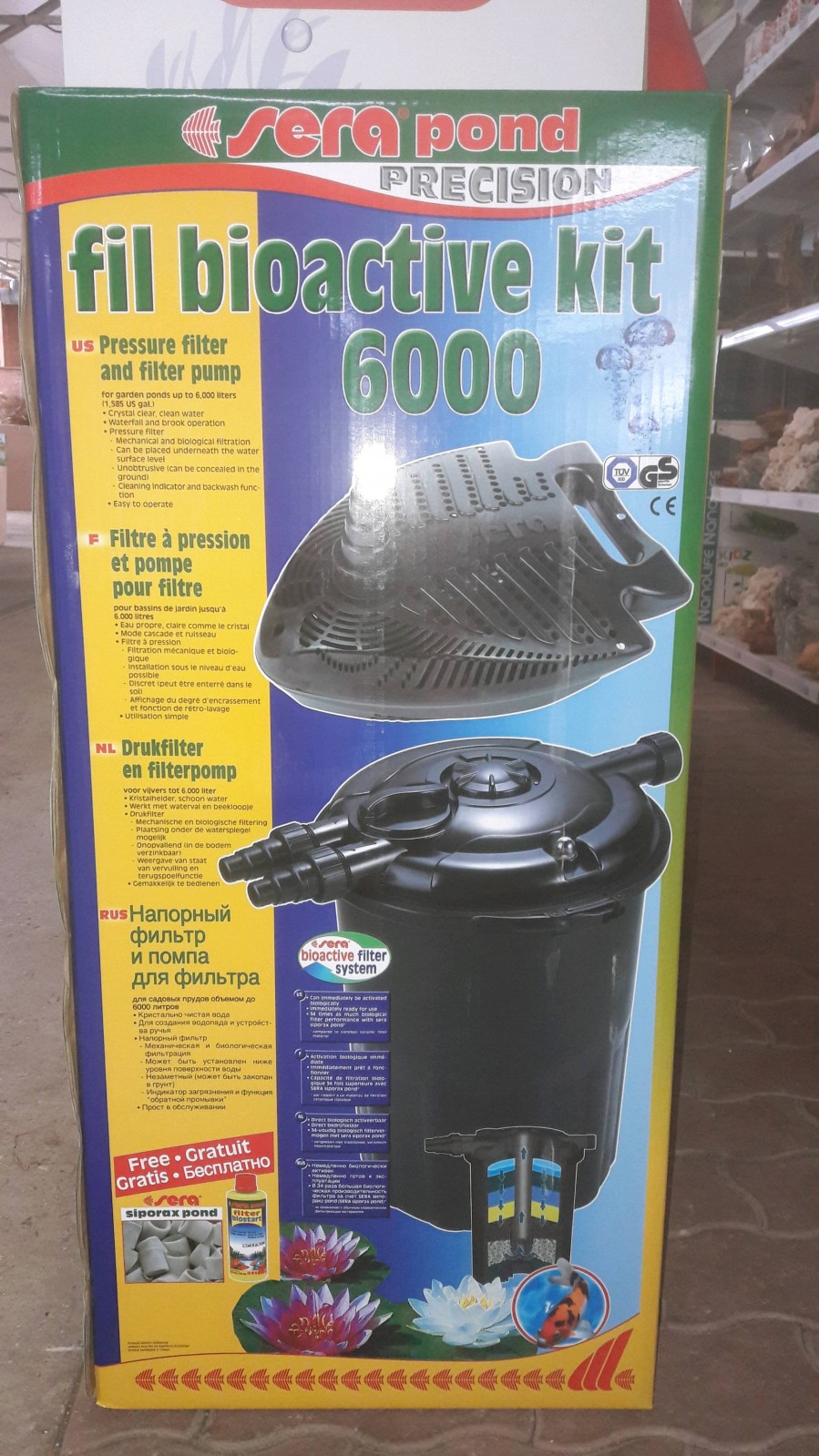 Vente de filtres et de pompes pour bassin