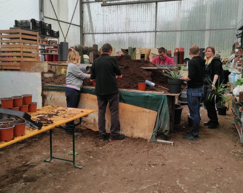 Accueil des élèves du CFPPA de Fauville en Caux dans notre serres