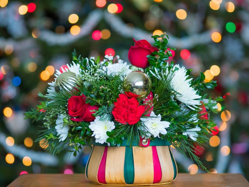 Fleuriste pour réaliser des centres de tables pour Noël proche d’Étretat 76