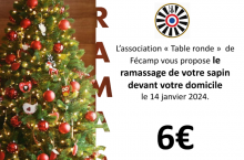 Faire ramasser son sapin de Noël à Fecamp 76 - La Table Ronde